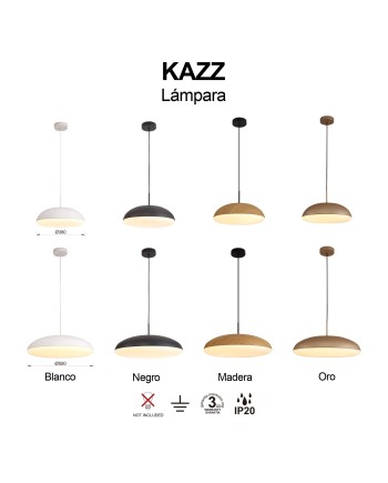 KAZZ * COLGANTE PEQUEÑO BLANCO - E27